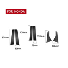 Load image into Gallery viewer, 6 in 1 Car Carbon Fiber B-pillar Decorative Sticker for Honda 10th Generation Accord 2018-2021, Left and Right Drive Universal, B-pillar