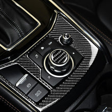 Load image into Gallery viewer, One Set Car Carbon Fiber Multimedia Knob Decorative Sticker for Mazda 3 / 6 / CX-9 / CX-5, Left and Right Drive Universal, Multimedia Knob
