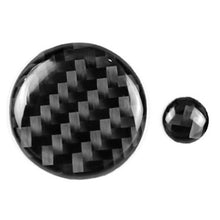 Load image into Gallery viewer, One Set Car Carbon Fiber Central Control Multimedia Knob Decorative Sticker for Mazda 3 / 6 / CX-9 / CX-5, Left and Right Drive Universal, Central Control Multimedia Knob