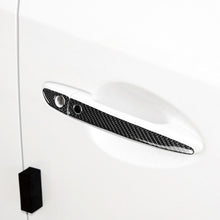 Load image into Gallery viewer, One Set Car Carbon Fiber Outside Door Handle with Smart Hole Decorative Sticker for Mazda CX-5 2017-2018, Right Drive, Outside Door Handle with Smart, Right Drive