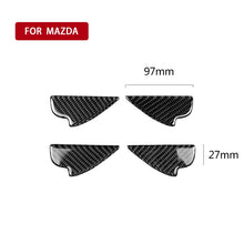 Load image into Gallery viewer, Car Carbon Fiber Inner Door Bowl Decorative Sticker for Mazda, Left and Right Drive Universal, Inner Door Bowl