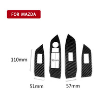 Load image into Gallery viewer, Car Carbon Fiber Window Buttons Panel Decorative Sticker for Mazda CX-5 2017-2018, Right Drive, Window Buttons Panel, Right Drive