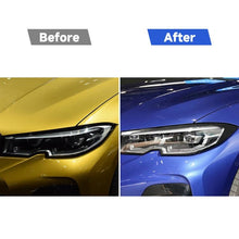Load image into Gallery viewer, Car Carbon Fiber Light Eyebrow Decorative Sticker for BMW 3 Series G20/G28/325Li/330d/335 2019-2020, Left and Right Drive Universal, Light Eyebrow