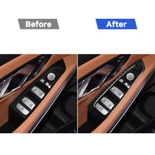 Load image into Gallery viewer, 4 in 1 Car Carbon Fiber Window Glass Lift Decorative Sticker for BMW 3 Series G20/G28/325Li/330d/335 2019-2020, Left and Right Drive Universal, Window Glass Lift