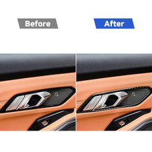 Load image into Gallery viewer, 4 in 1 Car Carbon Fiber Door Handle Decorative Sticker for BMW 3 Series G20/G28/325Li/330d/335 2019-2020, Left and Right Drive Universal, Door Handle
