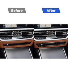 Load image into Gallery viewer, Car Carbon Fiber CD Button Frame Decorative Sticker for BMW 3 Series G20/G28/325Li/330d/335 2019-2020, Left and Right Drive Universal, CD Button Frame