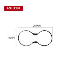 Load image into Gallery viewer, Car Carbon Fiber Water Cup Holder Frame Decorative Sticker for Lexus RX300 / 270 / 200T / 450h 2016-2019, Left and Right Drive Universal, Water Cup Holder Frame