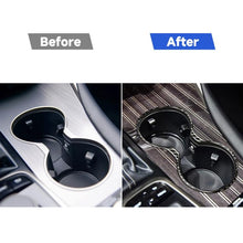Load image into Gallery viewer, Car Carbon Fiber Water Cup Holder Frame Decorative Sticker for Lexus RX300 / 270 / 200T / 450h 2016-2019, Left and Right Drive Universal, Water Cup Holder Frame