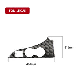 Car Carbon Fiber Water Cup Holder Panel Decorative Sticker for Lexus RX300 / 270 / 200T / 450h 2016-2019, Right Drive, Water Cup Holder Panel