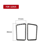 Load image into Gallery viewer, Car Carbon Fiber Dashboard Air Outlet Decorative Sticker for Lexus NX200 / 200t / 300h 2014-2021, Left and Right Drive Universal, Dashboard Air