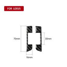 Load image into Gallery viewer, Car Carbon Fiber Left and Right Air Outlet Decorative Sticker for Lexus NX200 / 200t / 300h 2014-2021, Left and Right Drive Universal, Left and Right Air Outlet