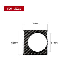 Load image into Gallery viewer, Car Carbon Fiber Knob Decorative Sticker for Lexus NX200 / 200t / 300h 2014-2021, Left and Right Drive Universal, Knob