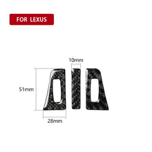 Load image into Gallery viewer, 3 in 1 Car Carbon Fiber Air Outlet Decorative Sticker for Lexus NX200 / 200t / 300h 2014-2021, Left and Right Drive Universal, Air Outlet