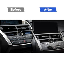 Load image into Gallery viewer, 3 in 1 Car Carbon Fiber Air Outlet Decorative Sticker for Lexus NX200 / 200t / 300h 2014-2021, Left and Right Drive Universal, Air Outlet