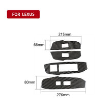 Load image into Gallery viewer, Car Carbon Fiber Window Glass Lift Decorative Sticker for Lexus NX200 / 200t / 300h 2014-2021, Right Drive, Window Glass Lift, Right Drive