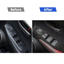 Load image into Gallery viewer, Car Carbon Fiber Window Glass Lift Decorative Sticker for Lexus NX200 / 200t / 300h 2014-2021, Right Drive, Window Glass Lift, Right Drive