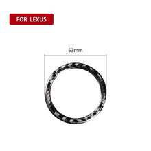 Load image into Gallery viewer, Car Carbon Fiber Start Circle Decorative Sticker for Lexus IS250 300 350C 2006-2012, Left and Right Drive Universal, tart Circle