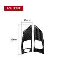 Load image into Gallery viewer, Car Carbon Fiber Steering Wheel Button A Decorative Sticker for Lexus IS250 300 350C 2006-2012, Left and Right Drive Universal, Steering Wheel Button A