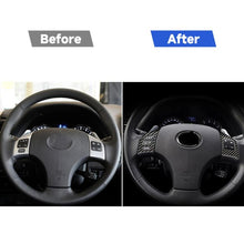 Load image into Gallery viewer, Car Carbon Fiber Steering Wheel Button A Decorative Sticker for Lexus IS250 300 350C 2006-2012, Left and Right Drive Universal, Steering Wheel Button A