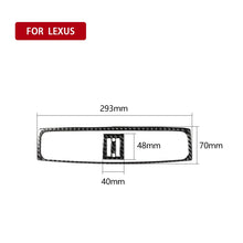 Load image into Gallery viewer, Car Carbon Fiber Middle Air Outlet Decorative Sticker for Lexus IS250 300 350C 2006-2012, Left and Right Drive Universal, Middle Air Outlet