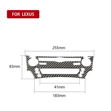 Load image into Gallery viewer, Car Carbon Fiber CD Panel Decorative Sticker for Lexus IS250 300 350C 2006-2012, Left and Right Drive Universal, CD Panel