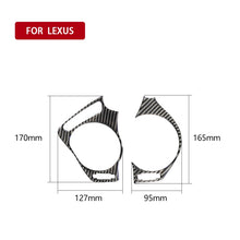 Load image into Gallery viewer, Car Carbon Fiber Big Left and Right Air Outlet Decorative Sticker for Lexus IS250 300 350C 2006-2012, Right Drive, Big Left and Right Air Outlet, Right Drive