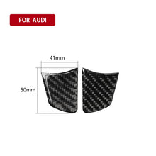 Load image into Gallery viewer, Car Carbon Fiber Steering Wheel Button Decorative Sticker for Audi A6 S6 C7 A7 S7 4G8 2012-2018, Left and Right Drive Universal, Steering Wheel Button