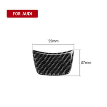 Load image into Gallery viewer, Car Carbon Fiber Steering Wheel Decorative Sticker for Audi A6 S6 C7 A7 S7 4G8 2012-2018, Left and Right Drive Universal, Steering Wheel