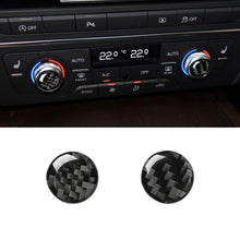 Load image into Gallery viewer, Car Carbon Fiber Air Conditioning Button Decorative Sticker for Audi A6 S6 C7 A7 S7 4G8 2012-2018, Left and Right Drive Universal, Air Conditioning Button