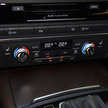 Load image into Gallery viewer, Car Carbon Fiber Air Conditioning Button Decorative Sticker for Audi A6 S6 C7 A7 S7 4G8 2012-2018, Left and Right Drive Universal, Air Conditioning Button