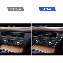 Load image into Gallery viewer, Car Carbon Fiber Air Conditioning CD Panel Decorative Sticker for Audi A6 S6 C7 A7 S7 4G8 2012-2018, Right Drive, Air Conditioning CD Panel, Right Drive