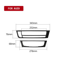 Load image into Gallery viewer, Car Carbon Fiber Air Conditioning CD Panel Decorative Sticker for Audi A6 S6 C7 A7 S7 4G8 2012-2018, Left Drive, Air Conditioning CD Panel, Left Drive