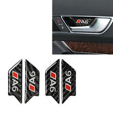 Load image into Gallery viewer, Car Carbon Fiber Door Bowl Anti-scratch Sticker for Audi A6 2005-2011, Left and Right Drive Universal, Door Bowl