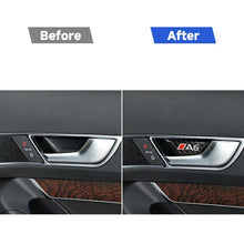 Load image into Gallery viewer, Car Carbon Fiber Door Bowl Anti-scratch Sticker for Audi A6 2005-2011, Left and Right Drive Universal, Door Bowl