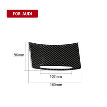 Load image into Gallery viewer, Car Carbon Fiber Storage Cover Decorative Sticker for Audi A6 2005-2011, Left Drive, Storage Cover, Left Drive