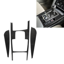 Load image into Gallery viewer, Car Carbon Fiber Gear Shift Position + Side Panel Decorative Sticker for Audi A6 2005-2011, Right Drive, High Configuration, Gear Shift Position Right Drive, High Configuration