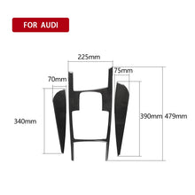 Load image into Gallery viewer, Car Carbon Fiber Gear Shift Position + Side Panel Decorative Sticker for Audi A6 2005-2011, Right Drive, High Configuration, Gear Shift Position Right Drive, High Configuration