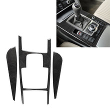 Load image into Gallery viewer, Car Carbon Fiber Gear Shift Position + Side Panel Decorative Sticker for Audi A6 2005-2011, Left Drive, High Configuration, Gear Shift Position Left Drive, High Configuration