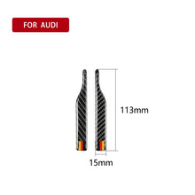 Load image into Gallery viewer, Car Carbon Fiber German Flag Pattern Rearview Mirror Anti-collision Sticker for Audi TT, Left and Right Drive Universal, B Style, Rearview Mirror Anti-collision B