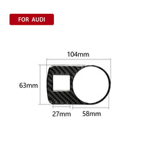 Load image into Gallery viewer, Car Carbon Fiber Headlight Switch Decorative Sticker for Audi TT 8n 8J MK123 TTRS 2008-2014, Right Drive, Headlight Switch, Right Drive