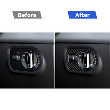Load image into Gallery viewer, Car Carbon Fiber Headlight Switch Decorative Sticker for Audi TT 8n 8J MK123 TTRS 2008-2014, Right Drive, Headlight Switch, Right Drive
