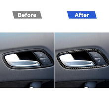 Load image into Gallery viewer, Car Carbon Fiber Door Handle Frame Decorative Sticker for Audi TT 8n 8J MK123 TTRS 2008-2014, Left and Right Drive Universal, Door Handle Frame