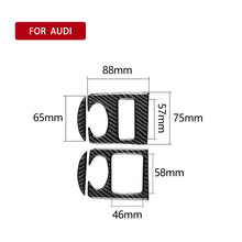 Load image into Gallery viewer, Car Carbon Fiber Glass Lifter Panel Decorative Sticker for Audi TT 8n 8J MK123 TTRS 2008-2014, Right Drive, Glass Lifter , Right Drive