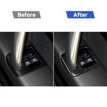 Load image into Gallery viewer, Car Carbon Fiber Glass Lifter Panel Decorative Sticker for Audi TT 8n 8J MK123 TTRS 2008-2014, Right Drive, Glass Lifter , Right Drive