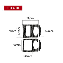 Load image into Gallery viewer, Car Carbon Fiber Glass Lifter Panel Decorative Sticker for Audi TT 8n 8J MK123 TTRS 2008-2014, Left Drive, Glass Lifter , Left Drive