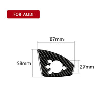 Load image into Gallery viewer, Car Carbon Fiber Door Button Decorative Sticker for Audi TT 8n 8J MK123 TTRS 2008-2014, Left Drive, B Style, Door Button , Left Drive B