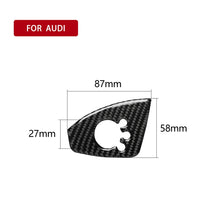 Load image into Gallery viewer, Car Carbon Fiber Door Button Decorative Sticker for Audi TT 8n 8J MK123 TTRS 2008-2014, Right Drive, A Style, Door Button, Right Drive A