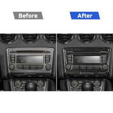 Load image into Gallery viewer, Car Carbon Fiber Air Conditioning CD Panel Decorative Sticker for Audi TT 8n 8J MK123 TTRS 2008-2014, Left and Right Drive Universal, B Style, Air Conditioning CD Panel B
