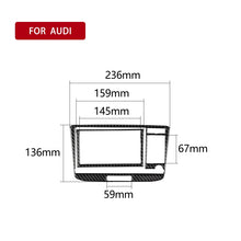 Load image into Gallery viewer, Car Carbon Fiber Air Conditioning CD Panel Decorative Sticker for Audi TT 8n 8J MK123 TTRS 2008-2014, Left and Right Drive Universal, A Style, Air Conditioning CD Panel A