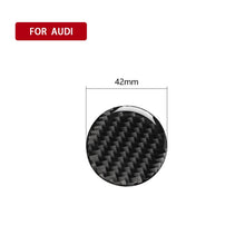 Load image into Gallery viewer, Car Carbon Fiber Central Control Knob Decorative Sticker for Audi A3 / A4L 2014-2019, Left and Right Drive Universal, Central Control Knob